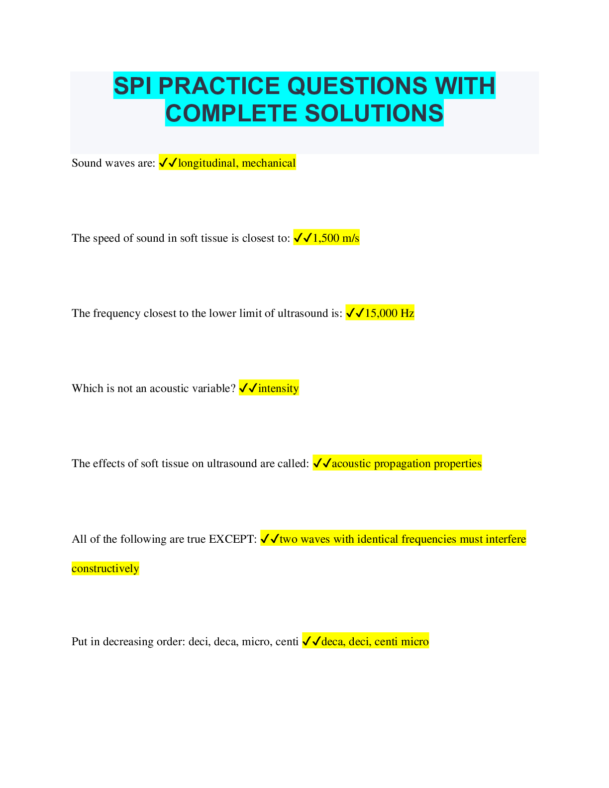 Preview image of SPI PRACTICE QUESTIONS WITH COMPLETE SOLUTIONS document